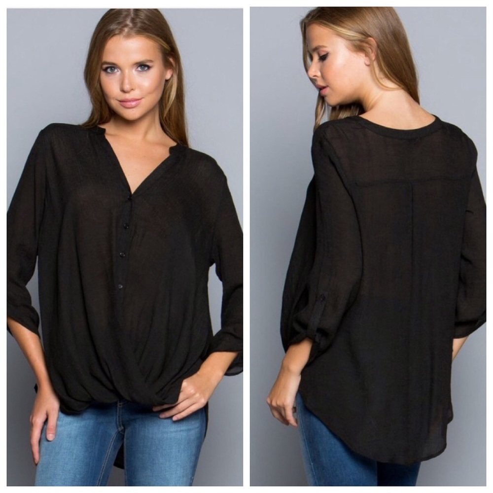 •twist front button down• - Picture 3 of 4